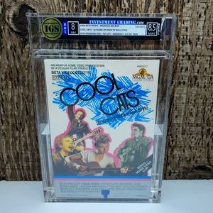 Cool Cats  25 Years Of Rock n' Roll BETA 💎 Graded 8 / 8.5 Mint IGS 💎 not VHS